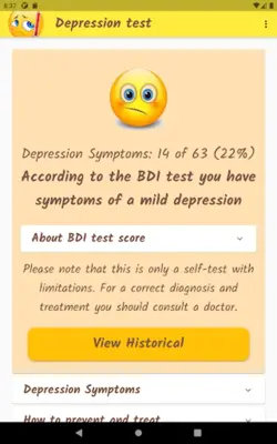 Depression Anxiety Stress android App screenshot 1