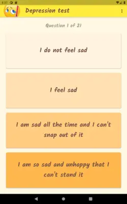 Depression Anxiety Stress android App screenshot 2