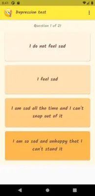 Depression Anxiety Stress android App screenshot 6