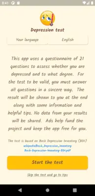 Depression Anxiety Stress android App screenshot 7